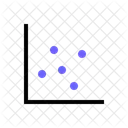 Grafico De Dispersao Grafico De Bolhas Grafico De Dispersao Ícone