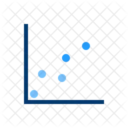 Gráfico de dispersão  Ícone