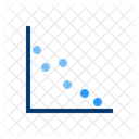 Grafico De Dispersao Grafico De Bolhas Grafico De Dispersao Ícone