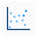 Grafico De Dispersao Grafico De Bolhas Grafico De Dispersao Ícone