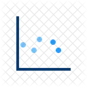 Grafico De Dispersao Grafico De Bolhas Grafico De Dispersao Ícone