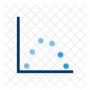 Grafico De Dispersao Grafico De Bolhas Grafico De Dispersao Ícone