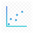 Grafico De Dispersao Grafico De Bolhas Grafico De Dispersao Ícone