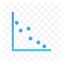 Grafico De Dispersao Grafico De Bolhas Grafico De Dispersao Ícone