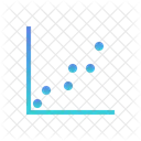 Grafico De Dispersao Grafico De Bolhas Grafico De Dispersao Ícone