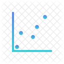 Grafico De Dispersao Grafico De Bolhas Grafico De Dispersao Ícone