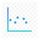Grafico De Dispersao Grafico De Bolhas Grafico De Dispersao Ícone
