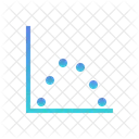 Grafico De Dispersao Grafico De Bolhas Grafico De Dispersao Ícone