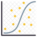 Gráfico de dispersão  Ícone