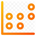 Gráfico de dispersão  Ícone