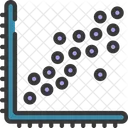 Gráfico de dispersão  Ícone