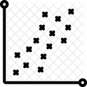Gráfico de dispersão  Ícone