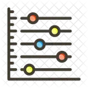 Gráfico de dispersão  Ícone