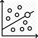 Grafico De Dispersao Grafico De Dispersao Grafico De Bolhas Ícone