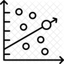 Grafico De Dispersao Grafico De Dispersao Grafico De Bolhas Ícone