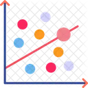 Grafico De Dispersao Grafico De Dispersao Grafico De Bolhas Ícone