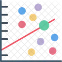 Grafico De Dispersao Grafico De Dispersao Grafico De Bolhas Ícone