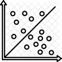 Grafico De Dispersao Grafico De Dispersao Pontos Ícone