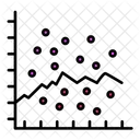 Grafico De Dispersao Grafico De Dispersao Grafico De Bolhas Ícone
