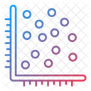 Grafico De Dispersao Grafico De Bolhas Grafico De Dispersao Ícone