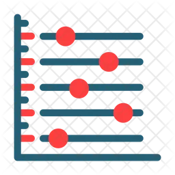 Gráfico de dispersão  Ícone