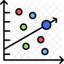 Grafico De Dispersao Grafico De Dispersao Grafico De Bolhas Ícone