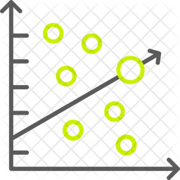 Gráfico de dispersión  Icono