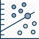 Diagrama De Dispersion Grafico De Dispersion Grafico De Burbujas Icono