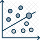 Diagrama De Dispersion Grafico De Dispersion Grafico De Burbujas Icono