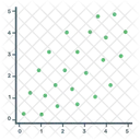 Grafico De Dispersion Grafico De Dispersion Diagrama De Dispersion Icono