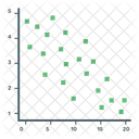 Grafico De Dispersion Grafico De Dispersion Diagrama De Dispersion Icono