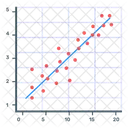 Grafico De Dispersion Grafico De Dispersion Diagrama De Dispersion Icono