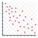 Grafico De Dispersion Grafico De Dispersion Diagrama De Dispersion Icono