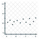 Grafico De Dispersion Grafico De Dispersion Diagrama De Dispersion Icono