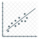 Grafico De Dispersion Grafico De Dispersion Diagrama De Dispersion Icono