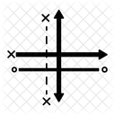 Gráfico de ejes  Icono