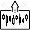 Gráfico de exportação  Ícone