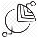 Grafico De Fatia Grafico Financeiro Dados Estatisticos Ícone