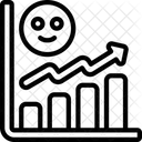 Felicidade Aumento Grafico Ícone