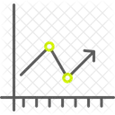 Gráfico de flechas  Icono