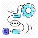 Diagrama De Flujo De Trabajo Gestion De Procesos Proceso De Trabajo Icono