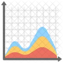 Streamgraph Grafico De Area Grafico Estatistico Ícone