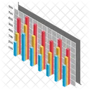 Gráfico de frequência  Ícone