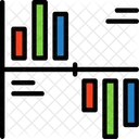 Grafico De Gantt Linha Do Tempo Tarefas Ícone