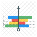 Grafico De Gantt Grafico De Barras Grafico De Barras Horizontais Ícone