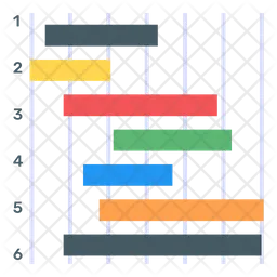 Gráfico de Gantt  Ícone