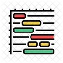 Gráfico de gantt  Icono