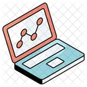 Grafico De Cluster Analisis De Datos Infografia Icono