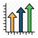 Gráfico de inflação  Ícone