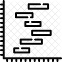 Grafico Visualizacion De Datos Gantt Icono